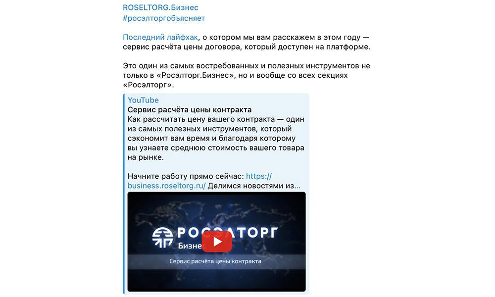 ROSELTORG.Бизнес какую информацию можно найти