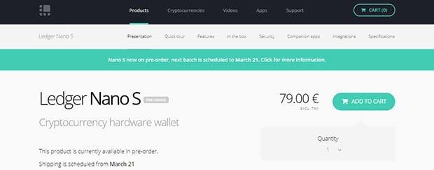 Как купить Ledger Nano S